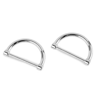   Fém félkarika textilhez és kiegészítőkhöz széles 30 mm lapos