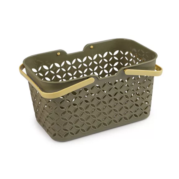 Műanyag kosárka 18,5x28 cm - 4 khaki (1 db-os csomagolás) Műanyag kosárka 18,5x28 cm - 4 khaki (1 db-os csomagolás)