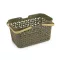 Műanyag kosárka 18,5x28 cm - 4 khaki (1 db-os csomagolás)