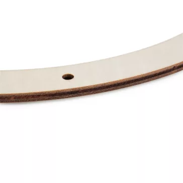   Natúr 8 lyukú fa koszorú alap Ø26 cm - természetes világos (4 db-os csomagolás)