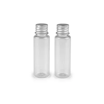   Műanyag flakon csavaros kupakkal - Transparent (56 db-os csomagolás)