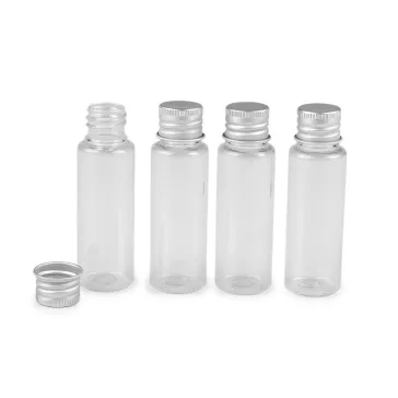   Műanyag flakon csavaros kupakkal - Transparent (56 db-os csomagolás)