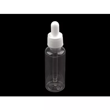   Műanyag flakon üveg cseppentővel / pipettával 48 ml - Transparent (1 db-os csomagolás)