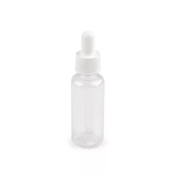Műanyag flakon üveg cseppentővel / pipettával 48 ml - Transparent (4 db-os csomagolás) Műanyag flakon üveg cseppentővel / pipettával 48 ml - Transparent (4 db-os csomagolás)