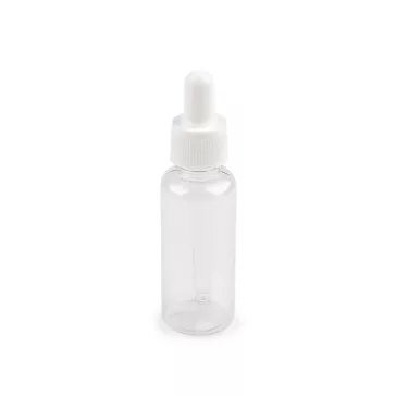   Műanyag flakon üveg cseppentővel / pipettával 48 ml - Transparent (12 db-os csomagolás)