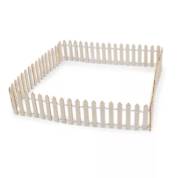   Formázható fa kerítés 90cm hossz - 2 (5 cm) természetes világos (6 db-os csomagolás)