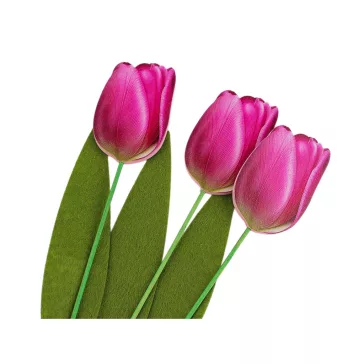 Fa tulipán beszúrós - 2 pink (3 db-os csomagolás)