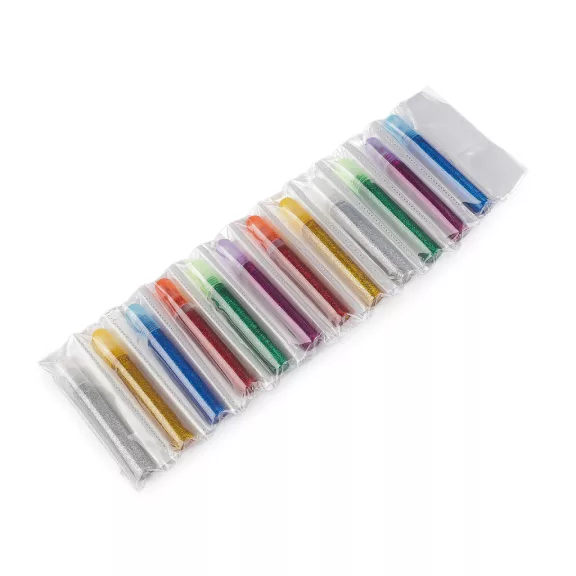 Csillámos ragasztó 10 ml - variáns készlet (12 db-os csomagolás) Csillámos ragasztó 10 ml - variáns készlet (12 db-os csomagolás)