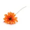 Mesterséges gerbera hosszú száron - 4 narancssárga (1 db-os csomagolás)