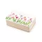 Fa doboz mintás 10x16 cm - természetes közepes (1 db-os csomagolás)