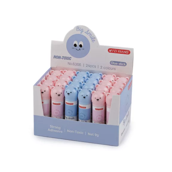 Papírragasztó stift Big smile 9 g - variáns készlet (24 db-os csomagolás) Papírragasztó stift Big smile 9 g - variáns készlet (24 db-os csomagolás)
