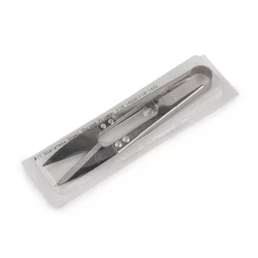   Nemesacél cérnavágó PIN 11 cm - nikkel (60 db-os csomagolás)