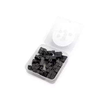   Mágnes gombok és apróáruk bemutatásához 8x8 mm - fekete (300 db-os csomagolás)