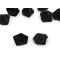 Szetén szalag rózsa Ø15 mm - 7 fekete (100 db-os csomagolás)