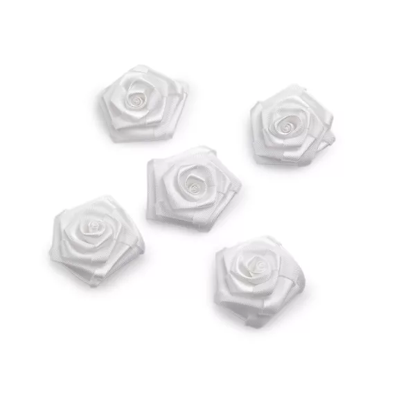 Szatén szalag rózsa Ø40 mm - 2 Off White (5 db-os csomagolás) Szatén szalag rózsa Ø40 mm - 2 Off White (5 db-os csomagolás)