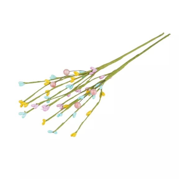 Hajlítható műanyag ág rügyekkel dróton - 6 multicolor (30 db-os csomagolás) Hajlítható műanyag ág rügyekkel dróton - 6 multicolor (30 db-os csomagolás)