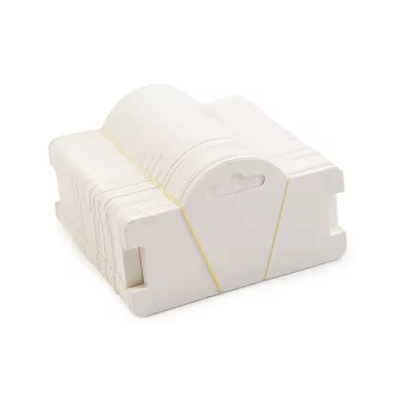   Akasztható karkötő tartó 9,5x5,5 cm - fehér (600 db-os csomagolás)