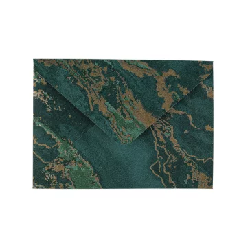   Papír boríték 12,5x17,5 cm - 6 zöld sötét (30 db-os csomagolás)