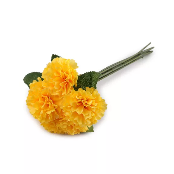 Mesterséges szegfűcsokor - 5 sárga (5 bunch) Mesterséges szegfűcsokor - 5 sárga (5 bunch)