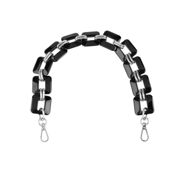 Táskafül / táskalánc / táskadísz, hossza 48 cm - 3 fekete nikkel (3 db-os csomagolás) Táskafül / táskalánc / táskadísz, hossza 48 cm - 3 fekete nikkel (3 db-os csomagolás)
