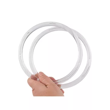   Műanyag táskafül / karikák mini táskákhoz transzparens Ø16 cm - átlátszó (20 db-os csomagolás)