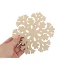 Fa hópehely akasztóval Ø15 cm - természeti (5 db-os csomagolás)
