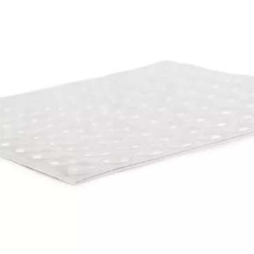   Öntapadó csúszásgátló szilikon talpak 100 db, Ø10 mm - átlátszó (1 kártya)