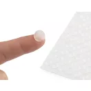 Öntapadó csúszásgátló szilikon talpak 100 db, Ø10 mm - átlátszó (6 kártya)