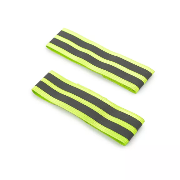 Fényvisszaverő rugalmas / sport karszalag és lábra 4 cm széles - 1 vakító sárgászöld fényvisszaverő (2 db-os csomagolás) Fényvisszaverő rugalmas / sport karszalag és lábra 4 cm széles - 1 vakító sárgászöld fényvisszaverő (2 db-os csomagolás)