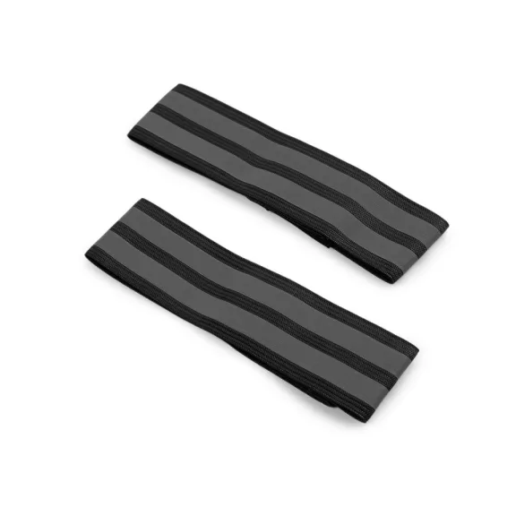 Fényvisszaverő rugalmas / sport karszalag és lábra 4 cm széles - 2 fekete (6 db-os csomagolás) Fényvisszaverő rugalmas / sport karszalag és lábra 4 cm széles - 2 fekete (6 db-os csomagolás)
