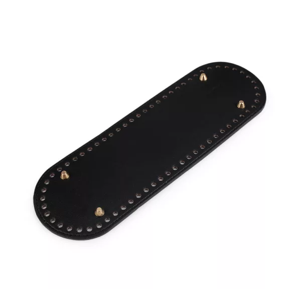 Táskaalj kézitáskához lábakkal 10x30 cm - 4 fekete arany (1 db-os csomagolás) Táskaalj kézitáskához lábakkal 10x30 cm - 4 fekete arany (1 db-os csomagolás)