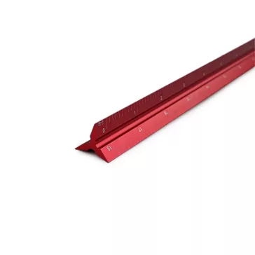   Háromszög vonalzó 60 cm hossz - piros (2 db-os csomagolás)