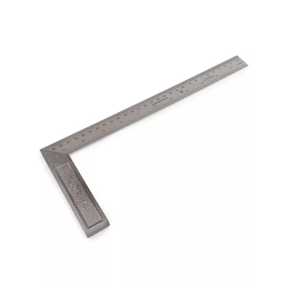Fém vonalzó / négyzet, hossza 30 cm - nikkel (1 db-os csomagolás) Fém vonalzó / négyzet, hossza 30 cm - nikkel (1 db-os csomagolás)