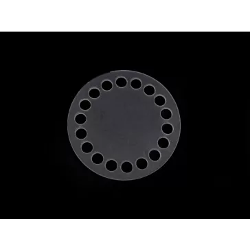   Műanyag horgolható alap / kosár alap és poháralátét alap, Ø10 cm - átlátszó (10 db-os csomagolás)