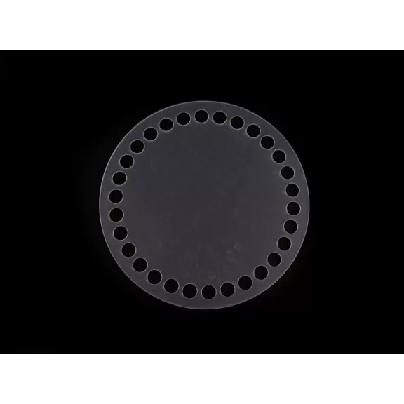 Műanyag horgolható alap / kosár alap Ø15 cm - Transparent (1 db-os csomagolás) Műanyag horgolható alap / kosár alap Ø15 cm - Transparent (1 db-os csomagolás)