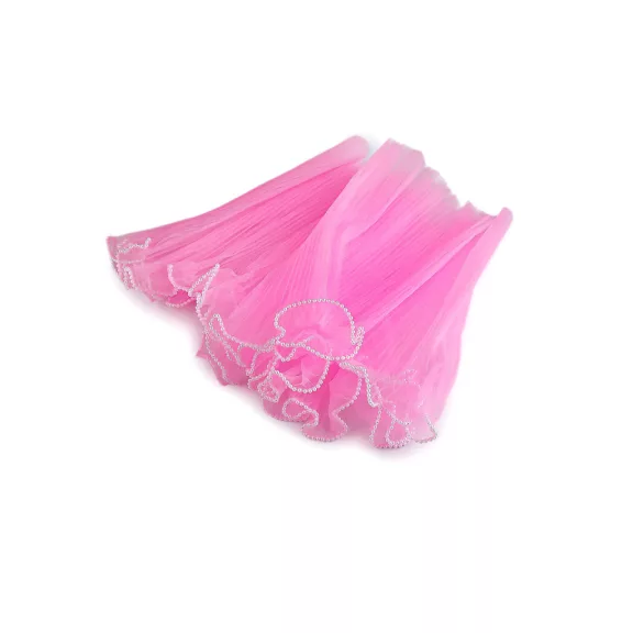 Virágos organza mandzstta gyöngyökkel 28 cm széles - 2 rózsaszín (5 db-os csomagolás) Virágos organza mandzstta gyöngyökkel 28 cm széles - 2 rózsaszín (5 db-os csomagolás)