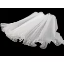 Virágos organza mandzstta 48 cm széles - 1 fehér (1 db-os csomagolás) Virágos organza mandzstta 48 cm széles - 1 fehér (1 db-os csomagolás)