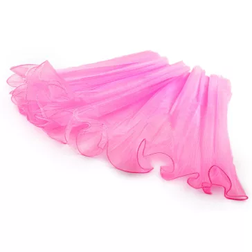   Virágos organza mandzstta 48 cm széles - 2 rózsaszín (3 db-os csomagolás)