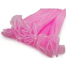 Virágos organza mandzstta gyöngyökkel 48 cm széles - 2 rózsás pink vil. (1 db-os csomagolás) Virágos organza mandzstta gyöngyökkel 48 cm széles - 2 rózsás pink vil. (1 db-os csomagolás)