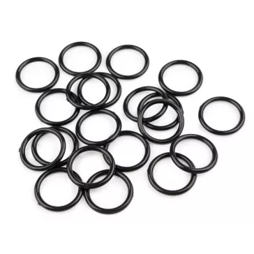   Műanyag függönykarika Ø25 mm és körbehorgoláshoz - 2 fekete (100 db-os csomagolás)