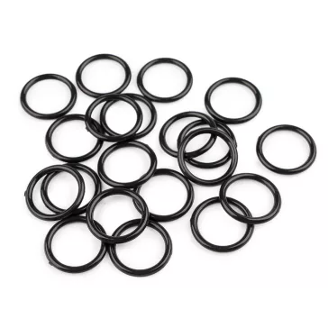   Műanyag függönykarika Ø25 mm és körbehorgoláshoz - 2 fekete (500 db-os csomagolás)