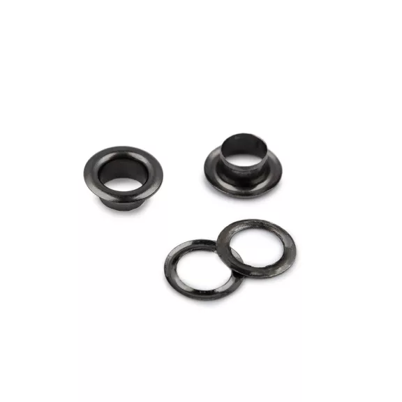 Ringli alátéttel belső Ø 5 mm / külső Ø 8 mm - 2 nikkel fekete (100 pár) Ringli alátéttel belső Ø 5 mm / külső Ø 8 mm - 2 nikkel fekete (100 pár)