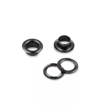   Ringli alátéttel belső Ø 5 mm / külső Ø 8 mm - 2 nikkel fekete (1000 pr)