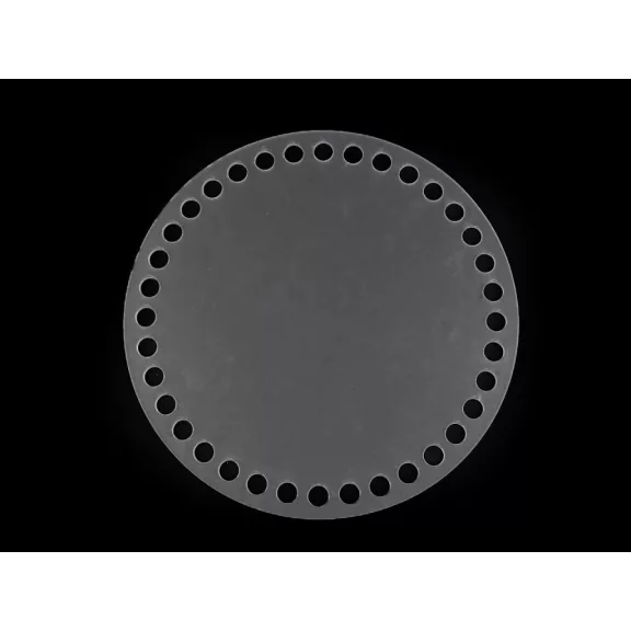 Műanyag horgolható alap / kosár alap Ø20 cm - Transparent (1 db-os csomagolás) Műanyag horgolható alap / kosár alap Ø20 cm - Transparent (1 db-os csomagolás)