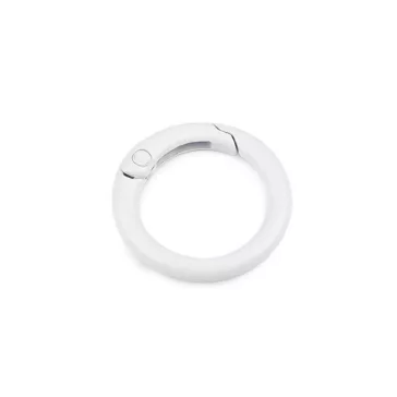   Karabiner karika lakkozott Ø18 mm - 1 fehér (50 db-os csomagolás)