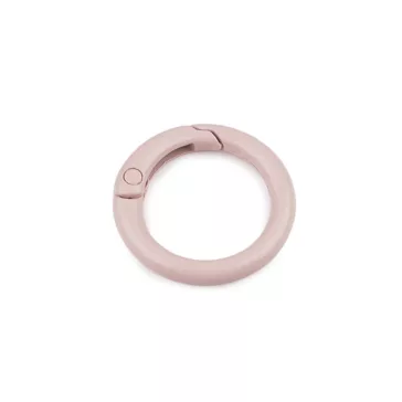   Karabiner karika lakkozott Ø18 mm - 2 rózsszín legvilágosabb (50 db-os csomagolás)