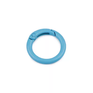   Karabiner karika lakkozott Ø18 mm - 5 azúrkék (50 db-os csomagolás)