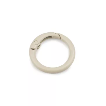   Karabiner karika lakkozott Ø18 mm - 7 krém világos (50 db-os csomagolás)