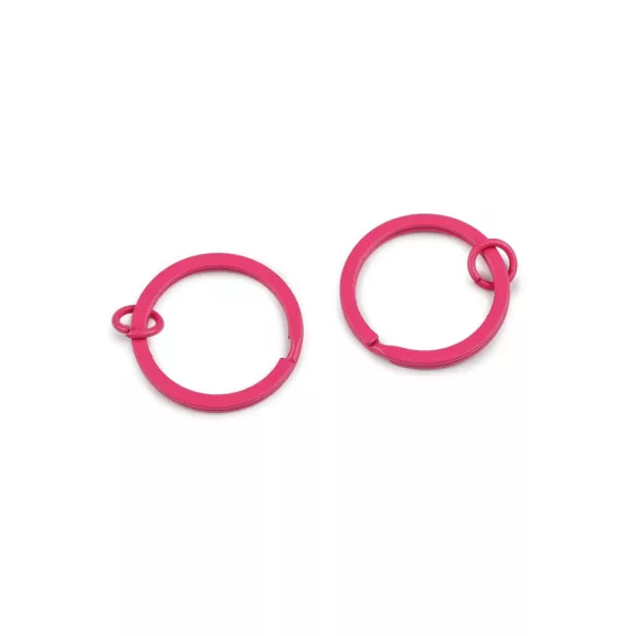 Lapos lakkozott kulcskarika összekötő szemmel, Ø30 mm kulcstartókhoz - 4 pink (10 db-os csomagolás) Lapos lakkozott kulcskarika összekötő szemmel, Ø30 mm kulcstartókhoz - 4 pink (10 db-os csomagolás)