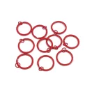 Lapos lakkozott kulcskarika összekötő szemmel, Ø30 mm kulcstartókhoz - 5 piros (10 db-os csomagolás) Lapos lakkozott kulcskarika összekötő szemmel, Ø30 mm kulcstartókhoz - 5 piros (10 db-os csomagolás)